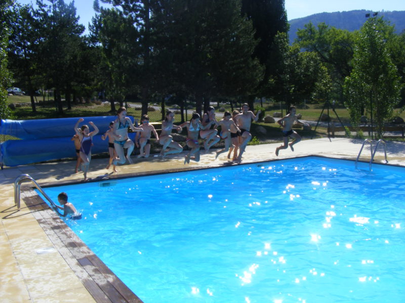 Piscine pour les groupes de jeunes séjournant aux Blacouas